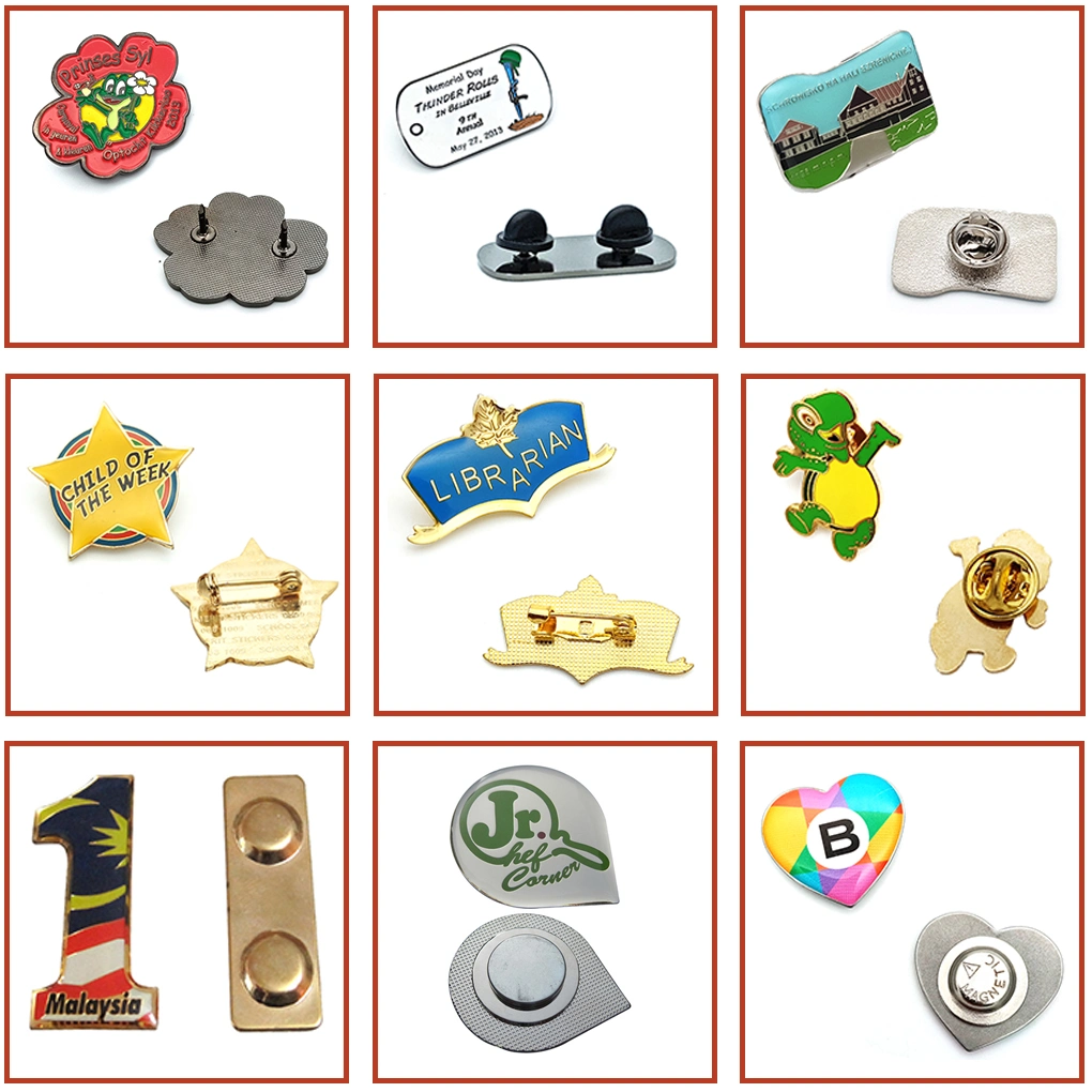 BSCI Factory Custom Design Enamel Metal Gold Lapel Pin Badge