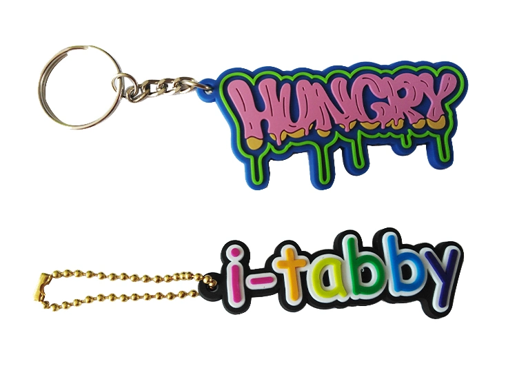 Sample Customization Factory Price Custom Logo Soft Rubber Silicone PVC Keychains for Promotional Gift