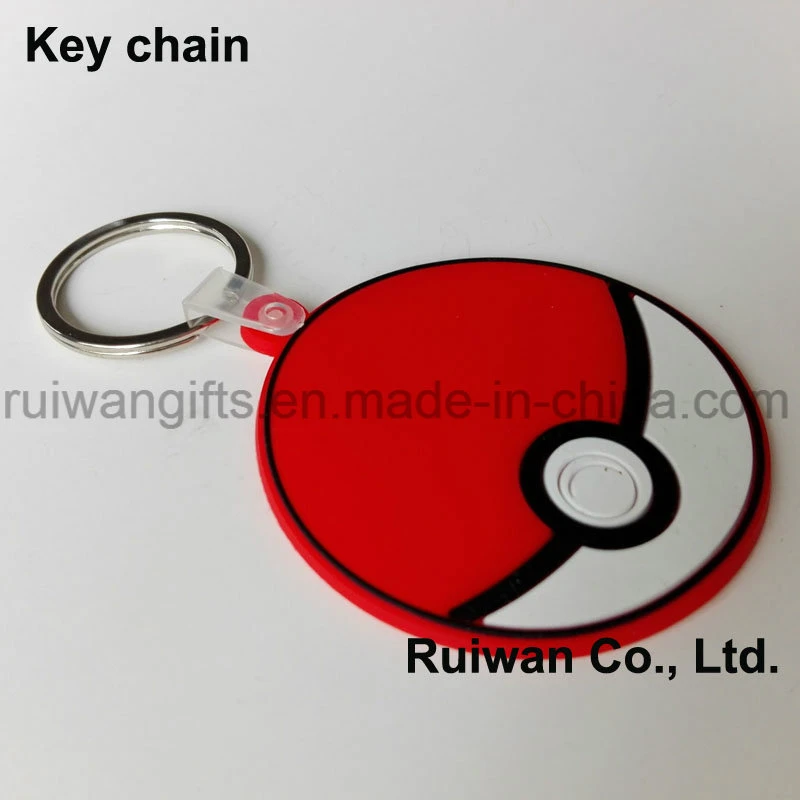 Custom 3D PVC Rubber Keychain for Promotional Gifts