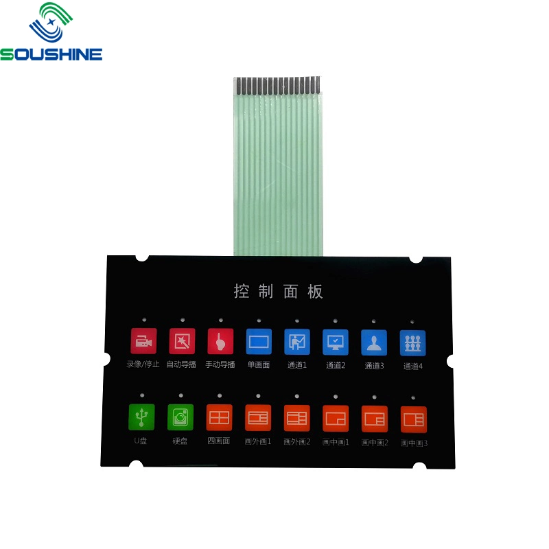 High Quality Tactile Button Customized Poly Dome Membrane Keyboard