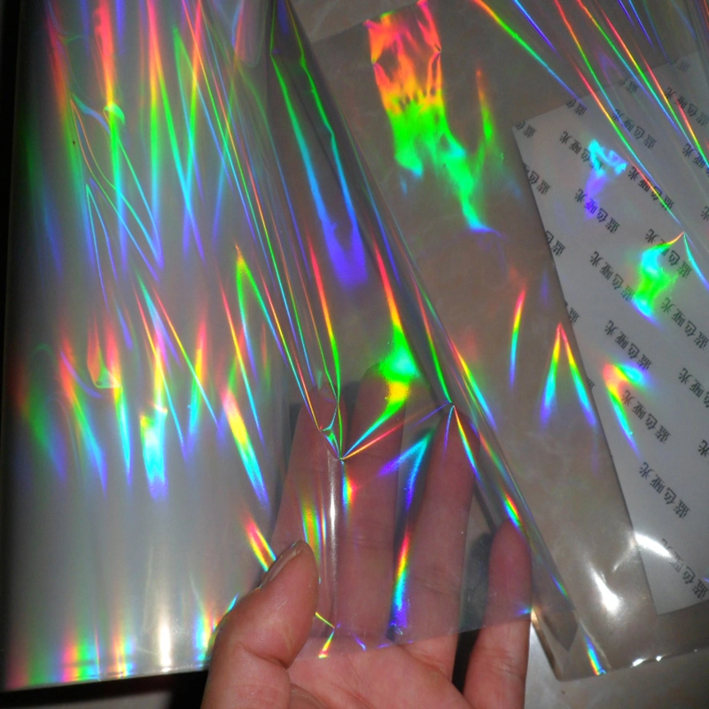Printable Pet Holographic Film Lamination with Seamless Rainbow Impression