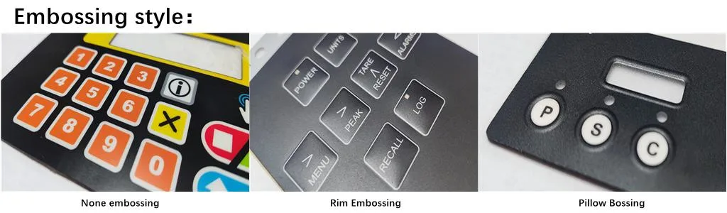 Full Sample Customerization OEM/ODM Membrane Products Control Panel for Consumer Electronic