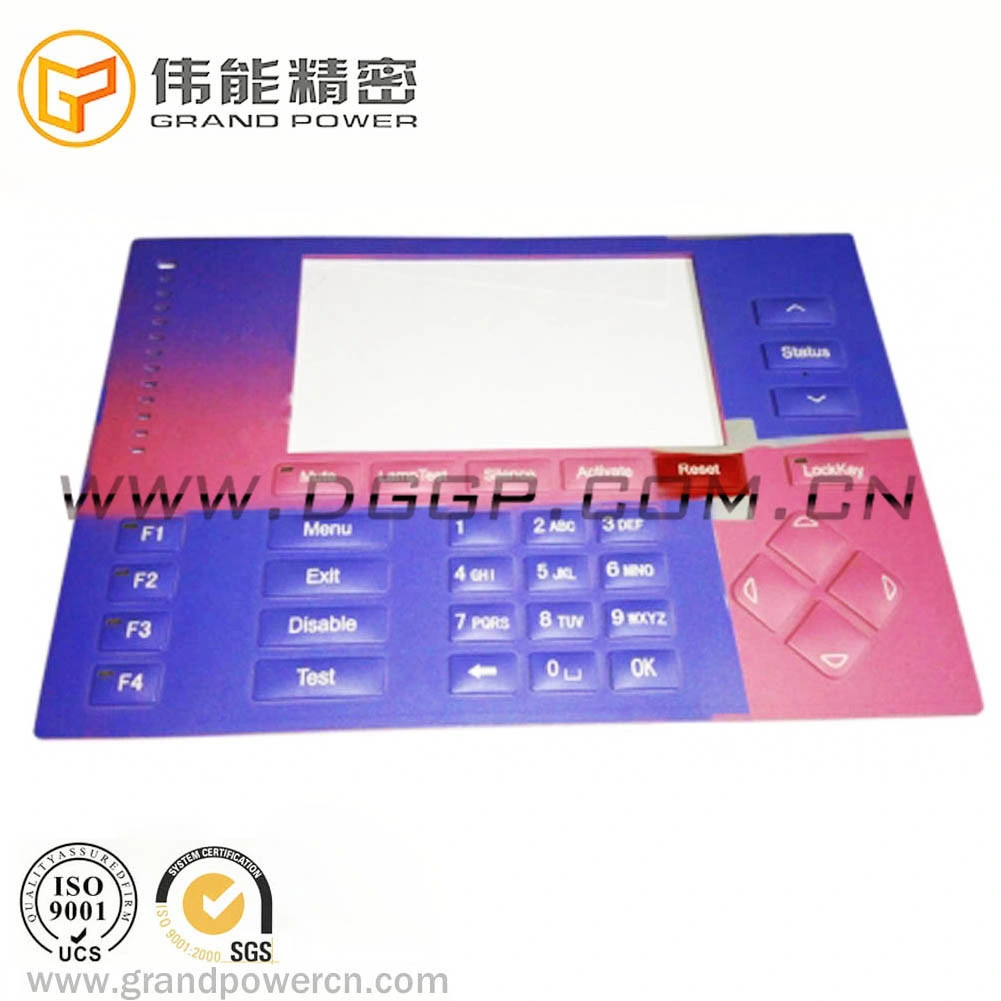 Customized Waterproof Rubber Keypad Ultra-Thin Industrial Equipment Membrane Switch Silicone Keypad