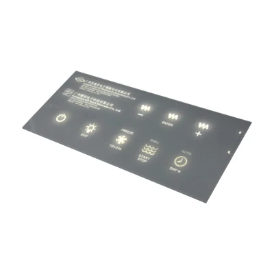 Smart Electronics Membrane Switch Customized One-Button Multi-Key Waterproof PC Matt Glossy Electronic Control Panel