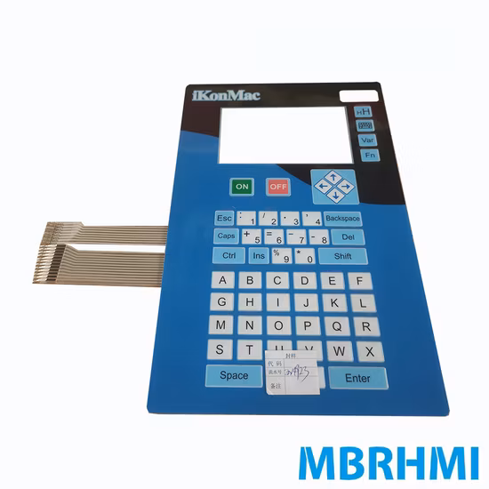 Electronic Switch Membrane Keyboard Overlay Graphic