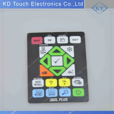 Silicone Rubber Keys Membrane Switch with Aluminum Panel