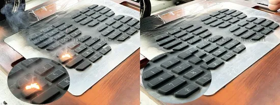 Electronic Screent Printing Backlit Silicone Rubber Membrane Keyboard